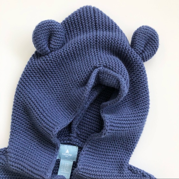 Baby Gap Garter Bear Cardigan Sweater 3-6 Months - Picture 4 of 6